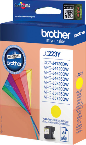 Brother LC-223 Cartridge Yellow Main Image