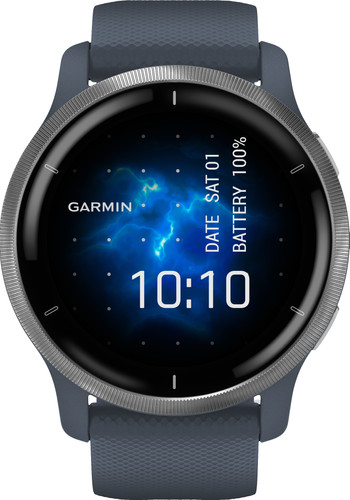 Garmin Venu 2 Silber/Blau | Coolblue - Vor 13:00, morgen da