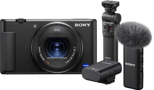 Sony ZV-1 Vlogging + GP-VPT2BT Griff + ECM-W2BT Mikrofon Main Image