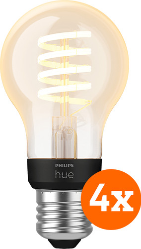 Philips Hue Filament Light White Ambiance Standard E27 4-pack Main Image