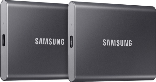 Samsung T7 Portable SSD 1TB Gray - Duo Pack Main Image