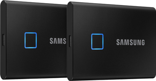 Samsung T7 Touch Portable SSD 1TB Black - Duo Pack Main Image