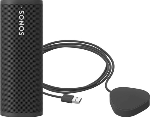 Sonos Roam Black + Wireless Charger Main Image