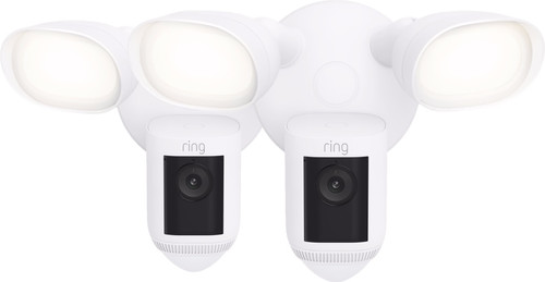 Ring Floodlight Cam Wired Pro Weiß Doppelpack Main Image