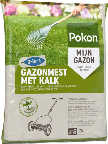 Pokon Rasendünger mit Kalk 3in1 für 75 m2 Coolblue Vor 1300