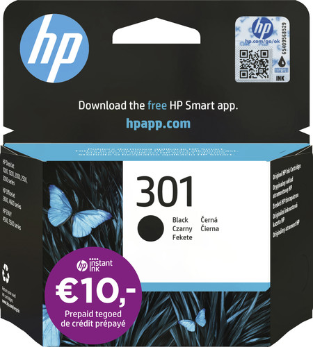 HP 301 Cartridge Black Main Image