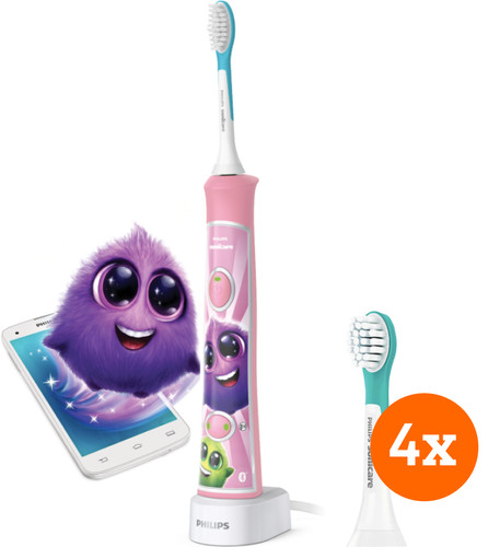 Philips Sonicare for Kids Connected HX6352/42 + Kids Aufsteckbürsten ab 3 Jahren (4 Stück) Main Image