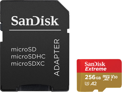 SanDisk MicroSDXC Extreme 256GB 190MB/s Main Image