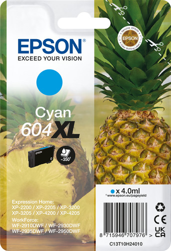 Epson 604XL Cartridge Cyan Main Image