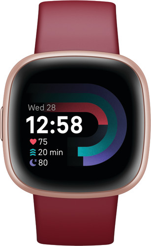 Fitbit Versa 4 Rose Gold/Red Main Image