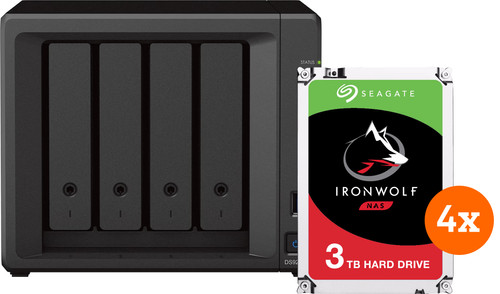 Synology DS723+ + 4x 3TB Seagate IronWolf Main Image