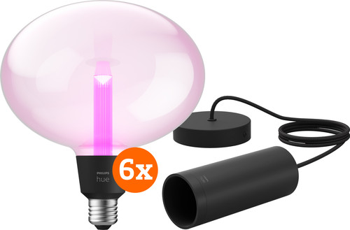 Philips Hue Lightguide Ellipse White and Color E27 Sechserpack + Pendelkabel Main Image