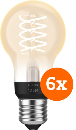 Philips Hue Filamentlampe White Standard E27 - 2023 - 6er-Pack Main Image