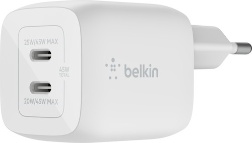 Belkin Power Delivery Charger 45W with 2 USB-C Ports Main Image