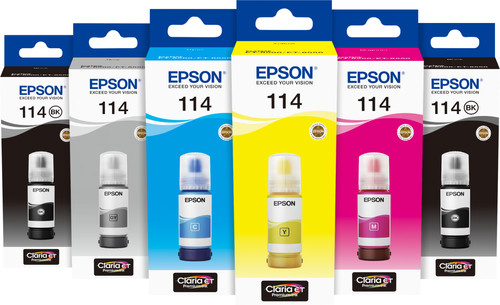 Epson 114 Ink Bottle 6 Colors Bundle Main Image