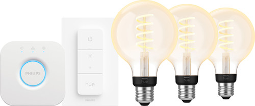 Philips Hue Filament White Ambiance Globe 3er-Pack Starterpaket Main Image