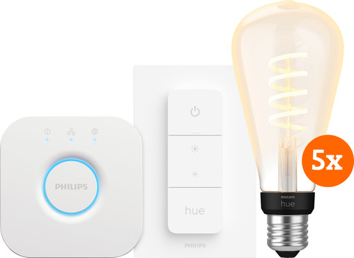 Philips Hue Filament White Ambiance Edison XL Fünferpack Starterpack Main Image