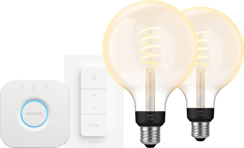 Philips Hue Filament White Ambiance Globe XL Doppelpack Starterpaket Main Image