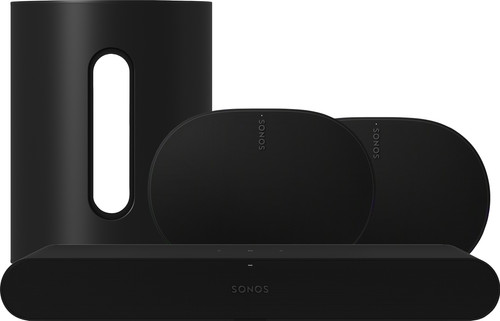 Sonos Ray Schwarz + Era 300 Schwarz + Sub Mini Schwarz Main Image