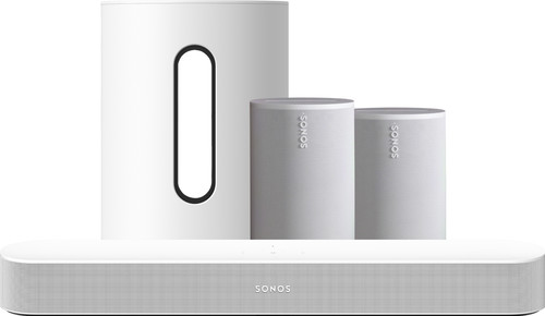 Sonos Beam Gen. 2 Weiß + 2x Era 100 Weiß + Sub Mini Weiß Main Image