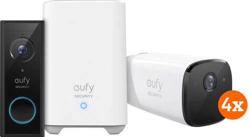 eufyCam 2 Pro Viererpack + Video Doorbell Battery Main Image