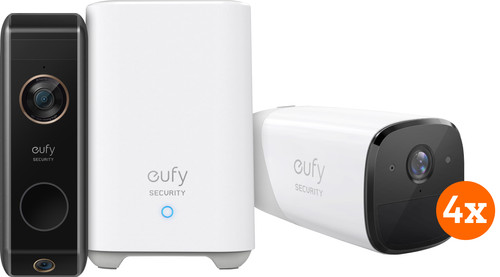 eufyCam 2 Pro Viererpack + eufy Video Doorbell Dual 2 Pro Main Image