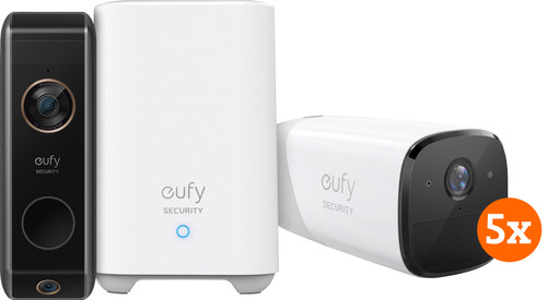 eufyCam 2 Pro Fünferpack + eufy Video Doorbell Dual 2 Pro Main Image