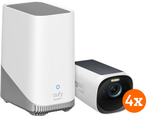 eufyCam 3 4er-Pack + HomeBase | Coolblue - Vor 13:00, morgen da