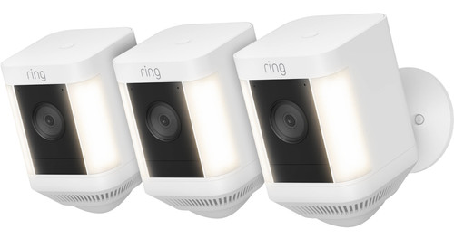 Ring Spotlight Cam Plus - Battery - White - 3-pack Main Image