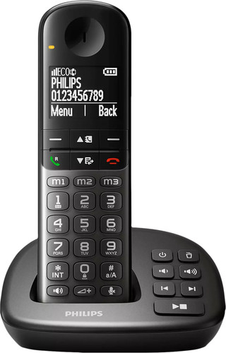 Audioline Switch 282 DECT Telefon Mit 2 Mobilteilen & Anrufbeantworter - Strahlungsarm Mit ECO-Mode