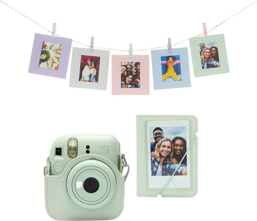 Fujifilm Instax Mini 12 Cámara Instantánea Mint Green Best Kit Memories