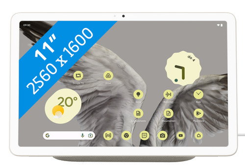 Google Pixel Tablet 128GB WLAN Creme und Ladedock mit Lautsprecher 