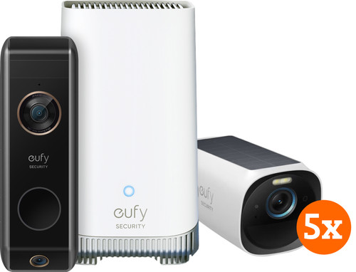 EufyCam 3 5er-Pack + Video Doorbell Dual 2 Pro Main Image