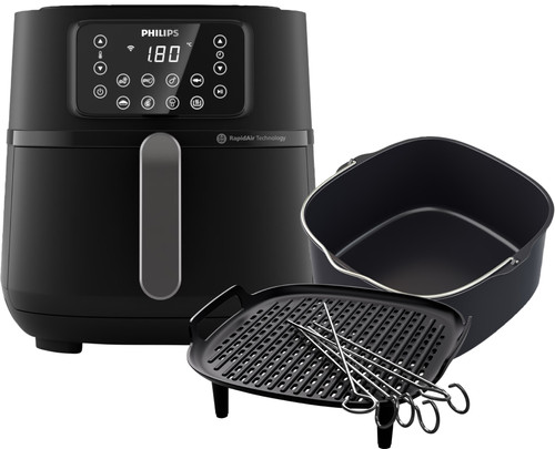 Philips Airfryer XXL Connected HD9285/93 + Frying Rack + Baking Pan Main Image