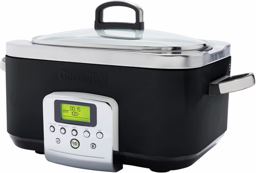 GreenPan Elite Slowcooker Schwarz 6 Liter Main Image