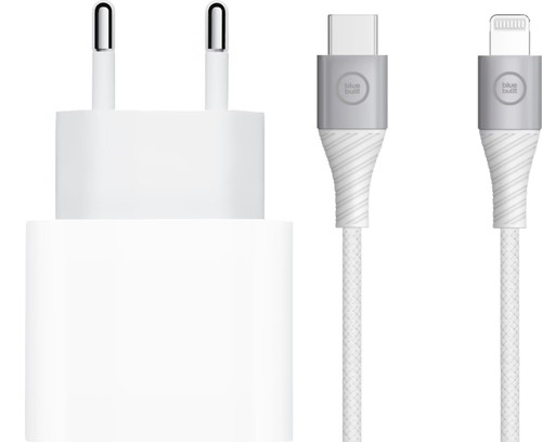 Apple USB-C Charger 20W + Lightning Cable 1.5m Nylon White Main Image