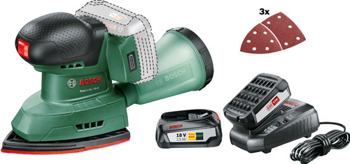 Bosch EasySander 18V-8 + 2,5 Ah Akku (2x) Main Image