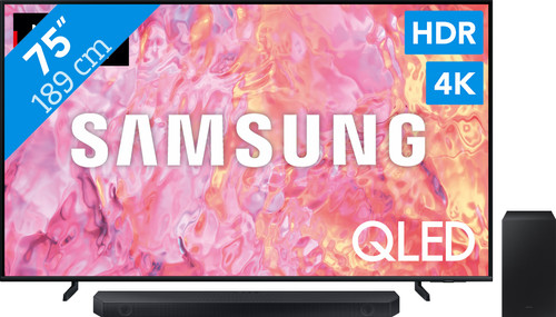 Samsung GQ75Q60CA (2023) + Soundbar Main Image