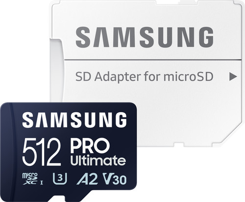 Samsung PRO Ultimate 512GB (2023) MicroSDXC + SD Adapter Main Image