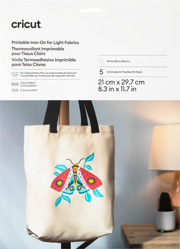 Cricut Printable Iron-On for Light Fabrics A4 (5 Sheets) | Coolblue ...