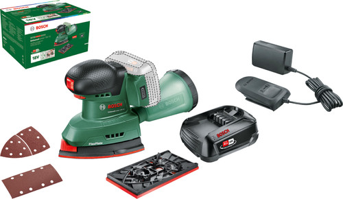 Bosch Universal Sander 18V-10 + 2,5 Ah Akku und Ladegerät Main Image