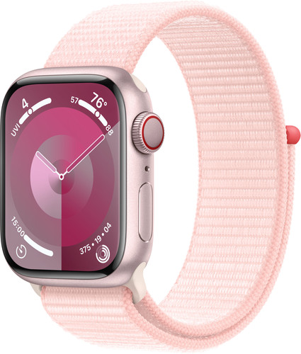 Apple Watch Series 9 4G 41mm Pink Aluminum Sport Watch Strap Main Image