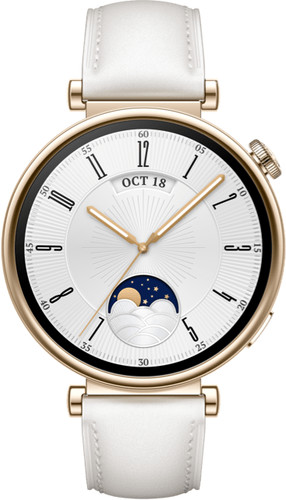Huawei Watch GT da morgen Vor | 41 - 4 mm Coolblue Gold/Weiß 13:00