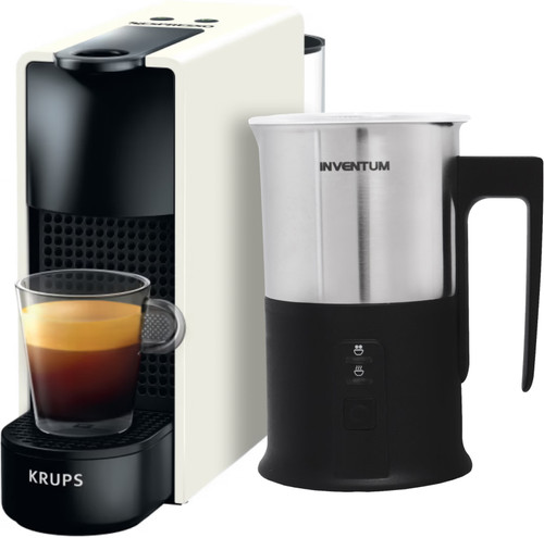 Krups Nespresso Essenza Mini XN1101 Weiß + Milchaufschäumer Main Image