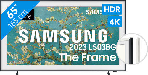 Samsung The Frame 65LS03B (2023) + Samsung 65" Frame Rahmen Modern Weiß Main Image