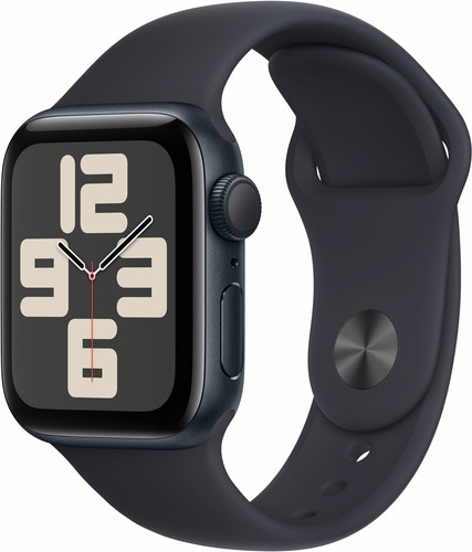 Apple Watch SE (2022) 40 mm Mitternacht Aluminium Sportarmband S/M Main Image