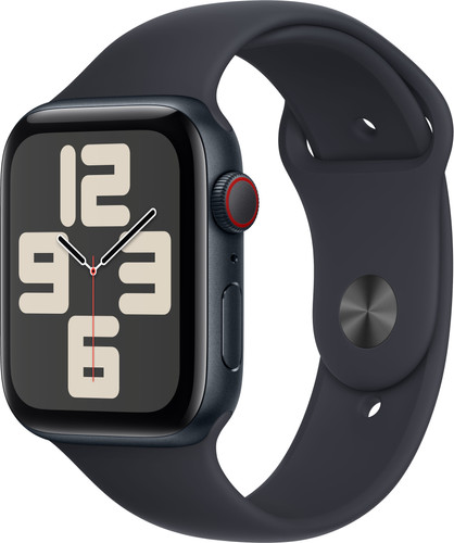 Apple Watch SE (2022) 4G 44 mm Mitternacht Aluminium Sportarmband S/M Main Image