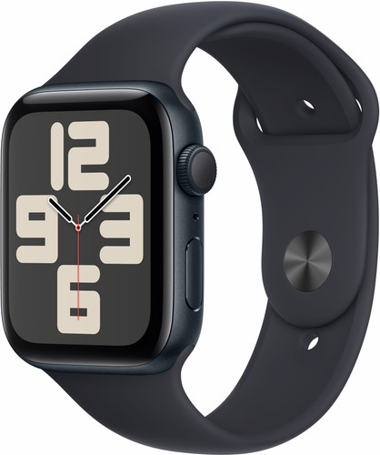 Apple Watch SE (2022) 44mm Midnight Aluminum Sport Band M/L Main Image