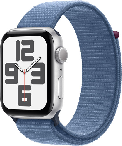 Apple Watch SE (2022) 44mm Silver Aluminum Sport Watch Strap Main Image