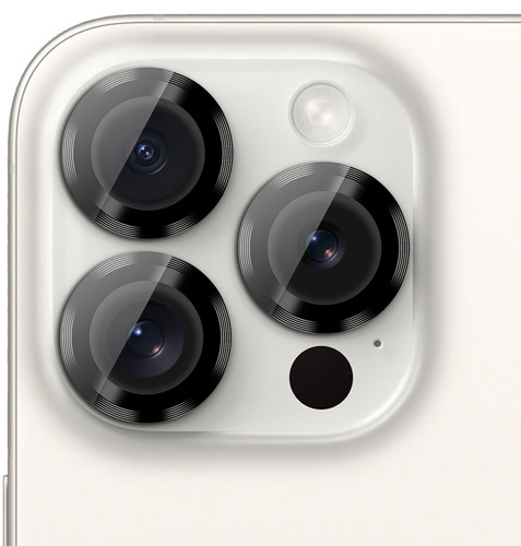 iPhone 15 Pro / 15 Pro Max Alu Kamera Glas Grau
